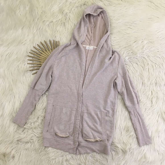 Stem Tops - Stem Oversized Low Cut Hoodie In Light Pink
